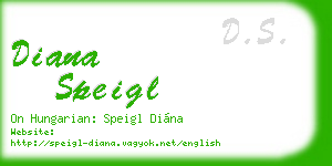 diana speigl business card